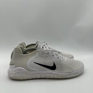 Mens Size 11.5 Nike Free RN 2018 942836-100 White Running Shoes Sneakers